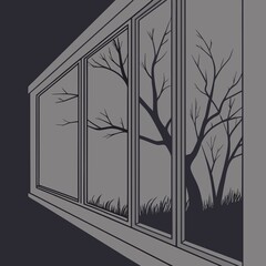 window in the morning