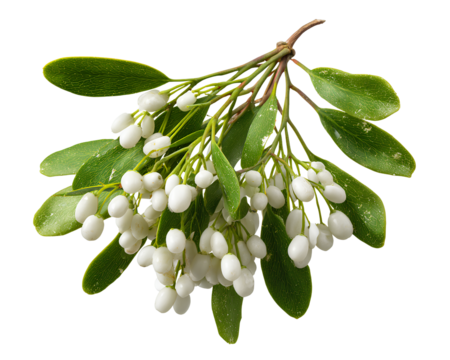 Katie's Mistletoe, white mistletoe clipart on transparent.png