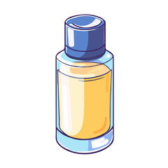 Skin Toner, flat 2D isometric cartoon vector image isolated on white background.