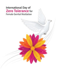 Obraz premium A peaceful white dove in flight with a flower and olive branch is a symbol of freedom, love, and hope