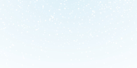 Christmas background with small falling snowflakes. Snow storm effect, blurred, cold wind with snow...