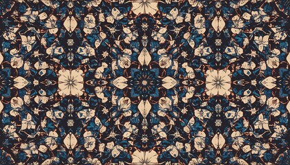 Intricate floral mandala pattern