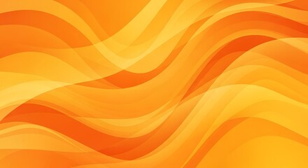Orange Abstract Wave Background. (1)