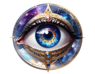 Firefly_-Mystic eye symbol, celestial, transparent PNG