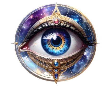 Firefly_-Mystic eye symbol, celestial, transparent PNG
