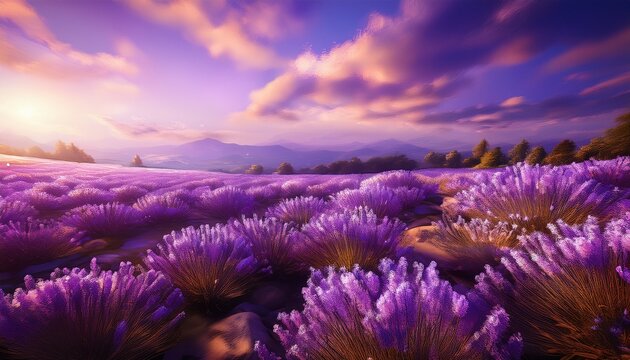 stunning hd wallpaper featuring vibrant lavender flowers in full bloom showcasing their delicate petals and soothing purple hues against a soft backdrop