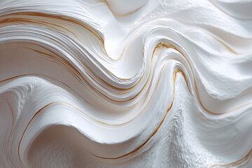 White and gold abstract swirling texture elegant design background