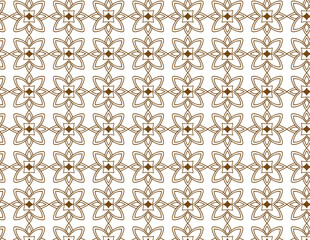 seamless classic geometric floral pattern