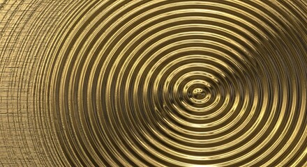 Golden Ripple Abstract Background.