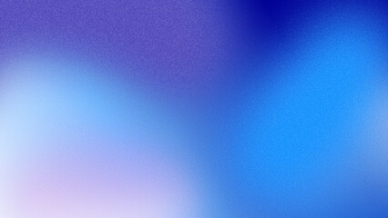 A trendy abstract background with a grainy gradient texture. A soft, blurry blend of navy, cyan, and blue with a luminous white glow. A modern, noisy luminous wallpaper for posters and web design.