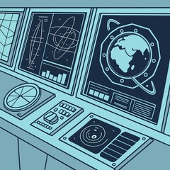 vector illustration of a modern kitchen