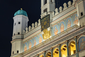 Poznan Town Hall at Night
