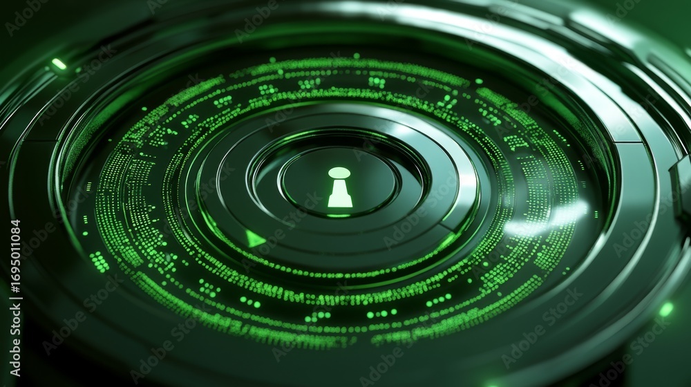 Aufkleber securing digital access encryption patterns and lock mechanisms in modern technology