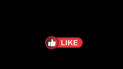 Dynamic animated 'Like' button appears with a satisfying click, signaling approval and engagement for social media content creation and digital marketing campaigns - Powered by Adobe