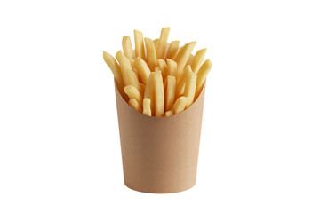 Crispy French Fries in a Paper Carton: Food Photography for Menus and Websites
