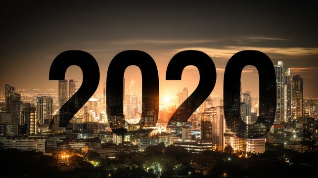 Stunning Urban Panorama A New Business Era Dawns, Amidst a Blend of Chaos and Innovation.