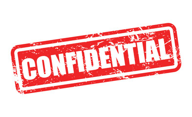 Confidential Grunge Stamp Vector Design
