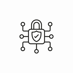 Fototapeta premium chip security check icon sign vector