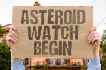 Naklejka premium “Asteroid Watch Begin” operational launch of the Vera C. Rubin Observatory—poised to detect dark matter and distant worlds. SPACE. OBSERVATORY. ASTRONOMY. DISCOVERY. OBSERVATION. UNIVERSE.