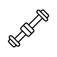 dumbbell isolated on white