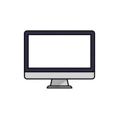 3d rendered illustration of a modern computer monitor isolated on transparent background