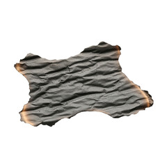 Burnt Edges Paper Texture Graphic Grunge Damaged Letter Wrinkled Surface Vintage Aesthetics on transparent background