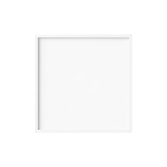 Obraz premium White Square Frame Decor Minimalist Aesthetic Modern Interior Design Element Blank Template on transparent background