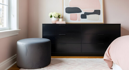 Elegant Bedroom With Modern Accents And Stylish Furniture For Relaxation And Comfort