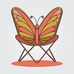 Butterfly Chair Design Template