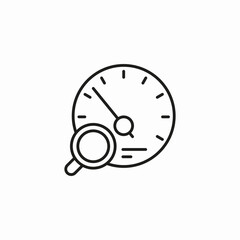 performance speed evaluation icon sign vector
