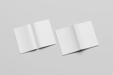 Blank A4 Catalog Brochure Open And Cover