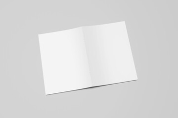 Blank A4 Catalog Brochure Open And Cover