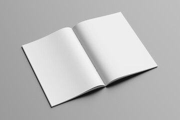 Blank A4 Catalog Brochure Open And Cover