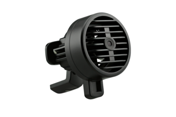 Black security camera, car mount, night vision, dark background, vehicle safety