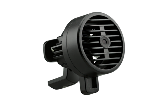 Black security camera, car mount, night vision, dark background, vehicle safety