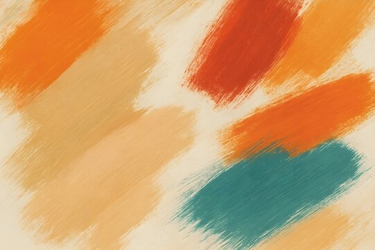 Artistic Paint Strokes in Warm, Earthy Tones