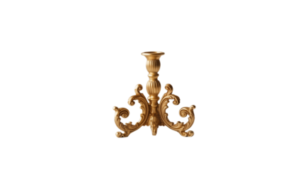 Elegant golden baroque candelabra for luxurious event decor