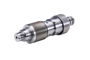 Precision machined metal part, studio shot, industrial background, engineering (3)