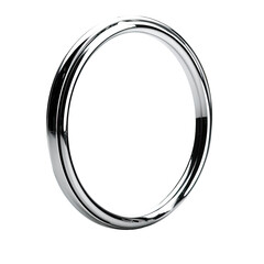 Chrome ring, studio shot, isolated, reflective, jewelry