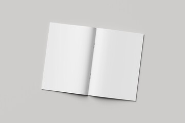 Blank A4 Catalog Brochure Open And Cover