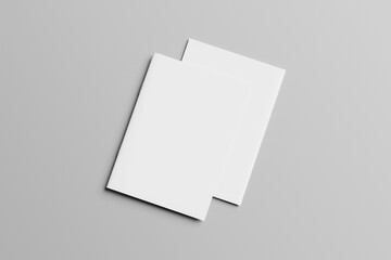 Blank A4 Catalog Brochure Open And Cover