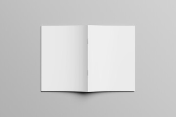 Blank A4 Catalog Brochure Open And Cover