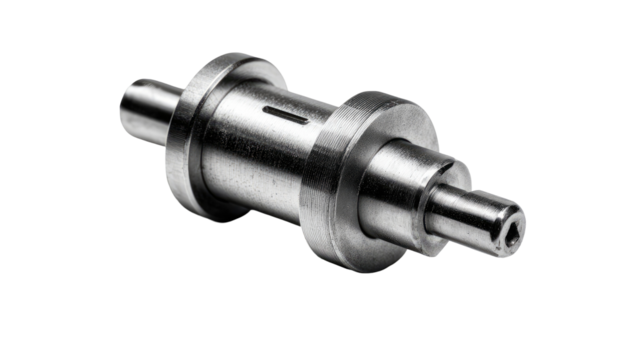 Precision machined metal part, studio shot, industrial background, engineering (7)