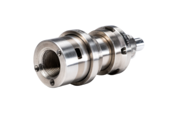 Precision metal assembly, studio shot, industrial background, engineering part