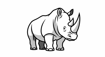 Fototapeta premium Powerful cheetah running with speed and agility, a symbol of strength and determination art illustration