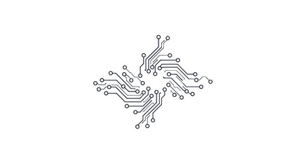 Intricate Circuit Board Design: A Technological Marvel.