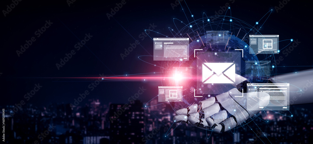 Poster ai artificial intelligence improves emai artificial intelligencel productivity through virtual assis