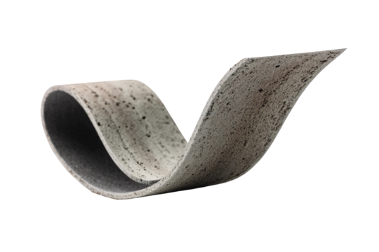 Curved, speckled band, light gray, dark gray