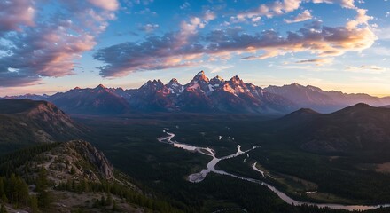 Fototapeta premium panorama of the mountains