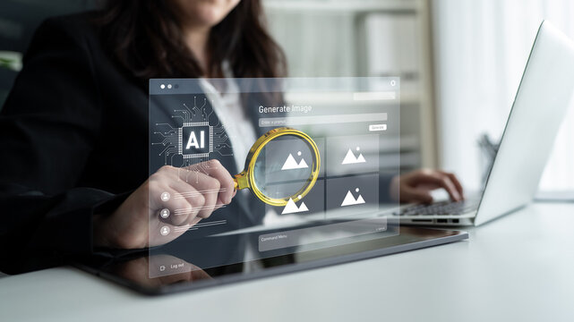 AI image generator interface enables image, AI, and generator process by converting user prompt into visual content using intelligent algorithms Latch